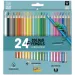 Ars Una: 24-farebná trojuholníková súprava farebných ceruziek s orezávačkou