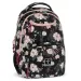 Ars Una: Flowery Black kvetinový AU-6 školská taška, batoh 34x45x26cm