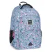 Ars Una: Pearl Blossom Blue kvetinový ergonomický školský batoh, ruksak 33x45x24cm