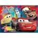 Autá 2 v 1 24-dielne puzzle a omaľovánka 35x25 cm - Lisciani