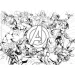 Avengers 2 v 1 60-dielne puzzle a omaľovánka 35x25 cm - Lisciani