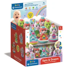 Baby Spin & Dream jednorožec a drak hračka pre bábätká 1 ks - Clementoni obrázok 1