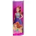 Barbie Fashionista štýlová bábika s červenými vlasmi v fialovej sukni - Mattel