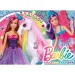 Barbie magický svet 4x48-dielne maxi podlahové puzzle 35x25 cm - Lisciani