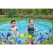 Bestway: Fill N Fun™ Odyssey pevnostenný detský bazén s morským motívom Ø 244 x 46 cm