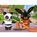 Bing a Pandó na ihrisku 24-dielne Eco mini puzzle 35x25 cm - Lisciani