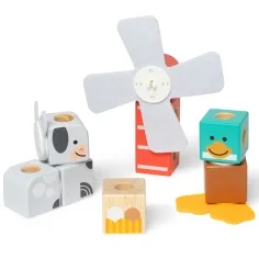 Blockables: Priatelia z farmy – drevená stavebnica - Melissa & Doug obrázok 2