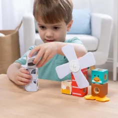Blockables: Priatelia z farmy – drevená stavebnica - Melissa & Doug obrázok 3