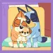Bluey 3 v 1 20-36-50-dielne puzzle - Trefl