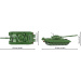 COBI: Armed Forces T-72 (východnonemecký/sovietsky) stavebnica tanku (2625)