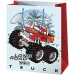 Cardex: Monster Truck auto červeno-biela stredne veľká darčeková taška 17,8x10x23 cm