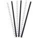 Čierno-biela sada papierových slamiek, 50 ks