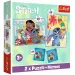 Disney Lilo &amp; Stitch puzzle a pamäťové karty 2 v 1 sada - Trefl