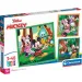 Disney Mickey Mouse a jeho priatelia 3x48 dielov Supercolor puzzle - Clementoni