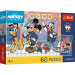 Disney Mickey Mouse a jeho priatelia 60-dielne prémiové plus detské puzzle s plagátom - Trefl