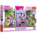 Disney: Minnie myš a priatelia 3x80 ks puzzle - Trefl