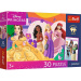 Disney Princezné 30-dielne prémiové Plus puzzle pre deti s plagátom - Trefl