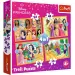 Disney Princezné: Disney Princezné 4 v 1 puzzle - Trefl