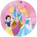 Disney+Princezné ružové papierové taniere 8ks set 23cm
