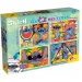 Disney Stitch 2 v 1 maxi 4x48-dielne puzzle a omaľovánka 35x25 cm - Lisciani