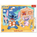 Disney Stitch na pláži, 25-dielne puzzle s rámom - Trefl