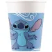 Disney+Stitch papierové poháre 8ks set 200ml
