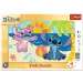 Disney Stitch plážové dobrodružstvo 15-dielikové puzzle s rámom - Trefl