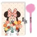 Disney: Tajný denník Minnie Mouse so zámkom a pom-pom perom 12x18cm 60 listov