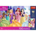 Disney princezné 100-dielové puzzle s plagátom UFT - Trefl
