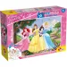 Disney princezné 2 v 1 maxi 35-dielne puzzle a omaľovánka 70x50 cm - Lisciani