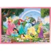 Disney princezné 2 v 1 puzzle s 24 dielikmi a omaľovánka 50x35 cm - Lisciani