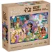 Disney princezné a ich zvieratá 2 v 1, 24-dielne Eco mini puzzle a omaľovánka 35x25 cm – Lisciani