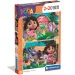 Dora objaviteľka 2x20 ks Supercolor puzzle - Clementoni