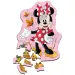 Drevené puzzle s obrysom Minnie Mouse, 50 ks - Trefl