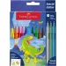 Faber-Castell: Sada fixiek s dinosaurom 10+3 ks