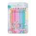 Faber-Castell: Sparkle Jumbo trojhranné pastelové farebné ceruzky, 10-dielna sada v kovovej krabičke