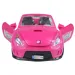 Fashion Sport Car: Ružový športový automobilový set so svetlom a zvukom, s helikoptérou.