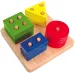 Drevená hračka na rozpoznávanie tvarov