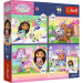 Gabiin domček pre bábiky 4×88-dielne prémiové plus detské puzzle s plagátom - Trefl