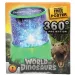 Glow N Fun projektorová lampa s dinosaurom.