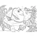 Hľadá sa Nemo 2 v 1 24-dielne Eco maxi puzzle a omaľovánka 70x50 cm - Lisciani
