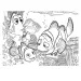 Hľadá sa Nemo 2 v 1 maxi 24-dielne puzzle a omaľovánka 70x50 cm – Lisciani