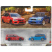 Hot Wheels: Deluxe 2005 Mitsubishi Lancer Evolution IX Wagon a 2004 Subaru Forester STI, sada 2 kusov, mierka 1/64 - Mattel