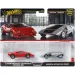 Hot Wheels Deluxe autíčka, balenie 2 ks: Lamborghini Countach LP5000 QV a Lancia Stratos Zero – Mattel