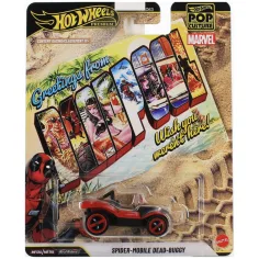 Hot Wheels Popkultúra Deadpool Spider-Mobile Dead-Buggy autíčko 1:64 – Mattel