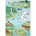 Hracia podložka s motívom biotopov zvierat s figúrkami zvierat 200x150cm - Melissa &amp; Doug