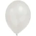 Kovový pastelový biely balón – sada 8 ks
