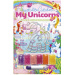 Kreatívna sada na tvorbu kryštálového obrázku s jednorožcom, v rôznych prevedeniach, 1 ks