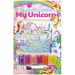 Kreatívna sada na tvorbu kryštálového obrázku s jednorožcom, v rôznych prevedeniach, 1 ks