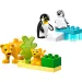 LEGO® DUPLO®: Zvieracie rodiny vo voľnej prírode: Tučniaky a levy (10442)